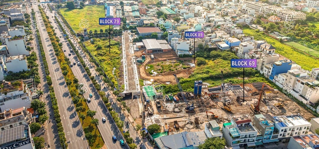 Vị trí Ansana By Kita mặt tiền đại lộ Võ Văn Kiệt thuận tiện thi công