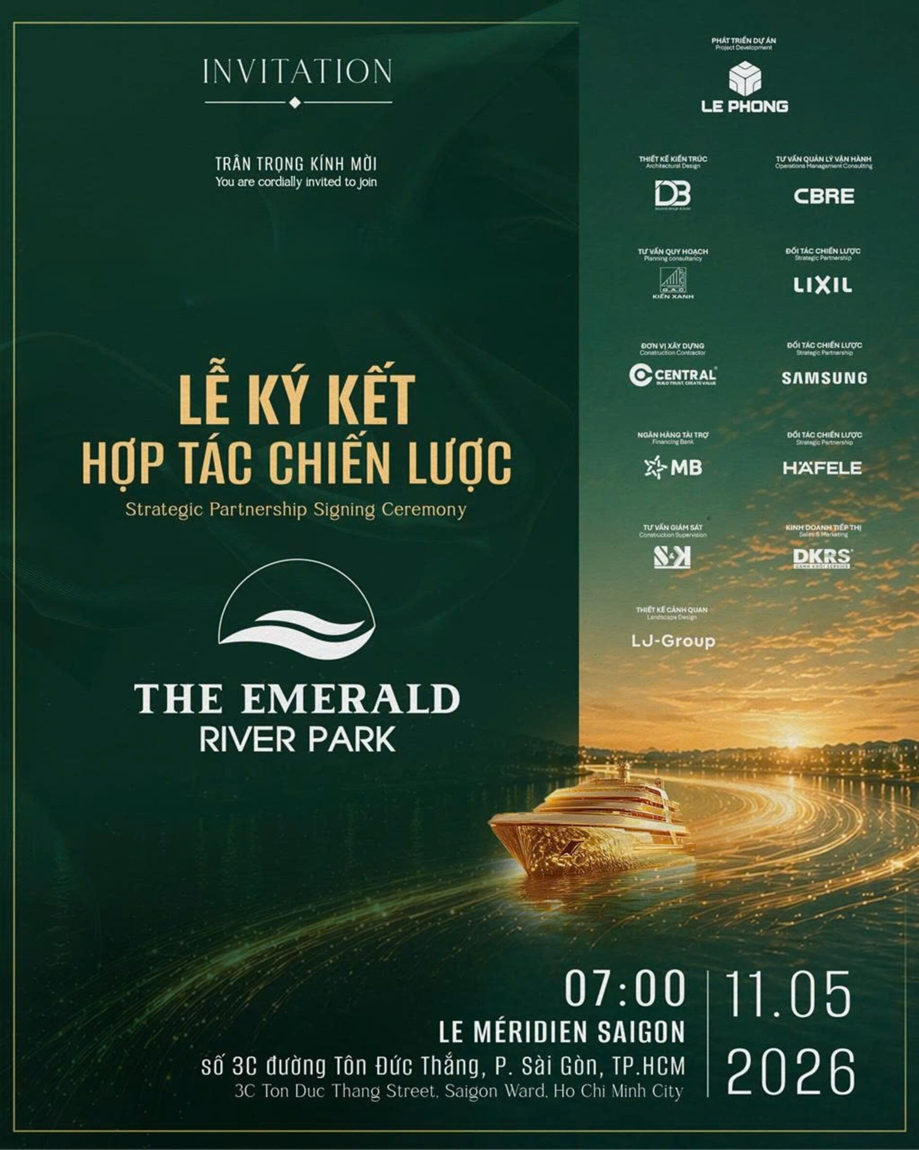 Tổng quan dự án The Emerald River Park với tầm nhìn trực diện sông Sài Gòn